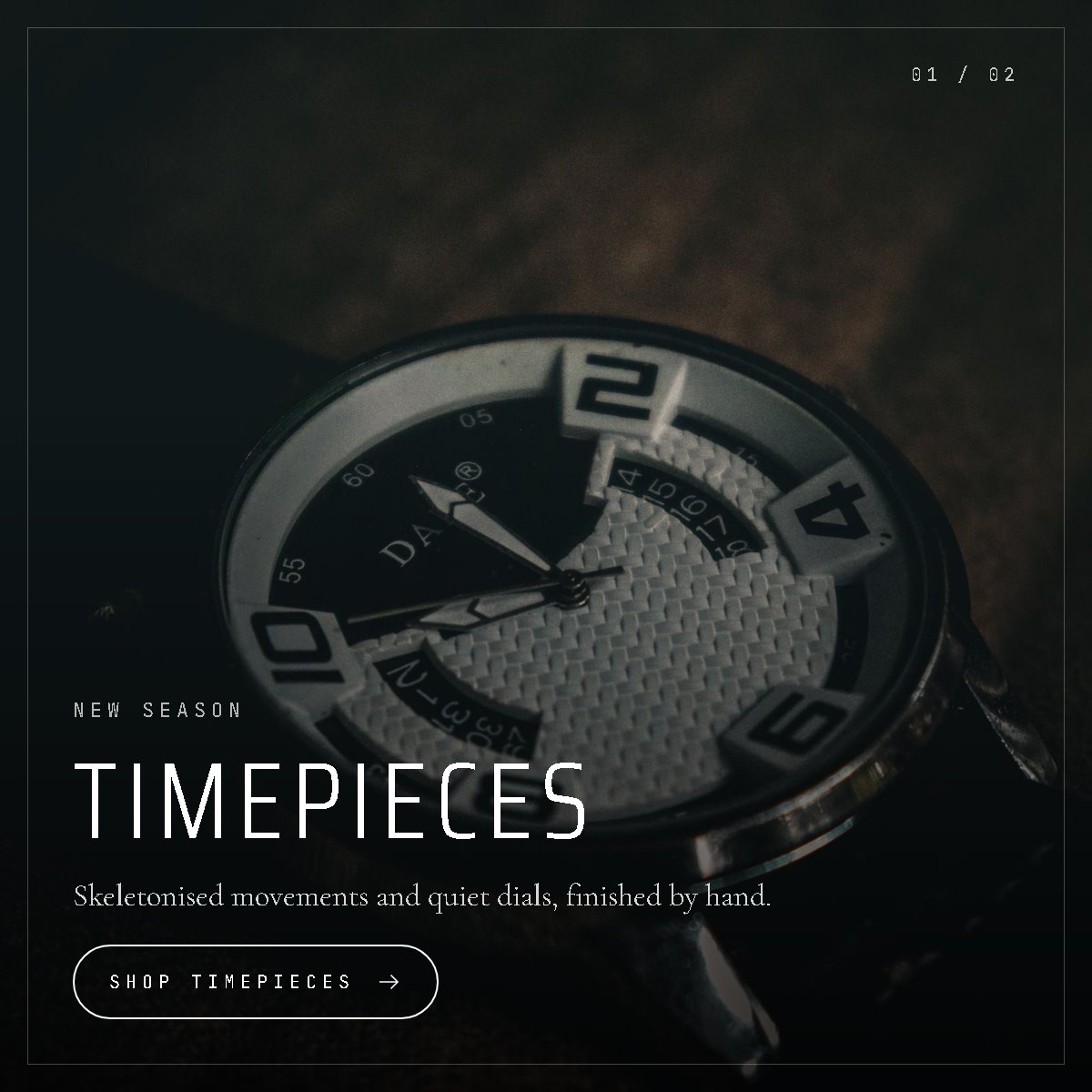 Timepieces banner
